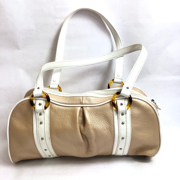 Maxx NewYork Signature Metallic Gold Shoulder Bag - Picture 8 of 12